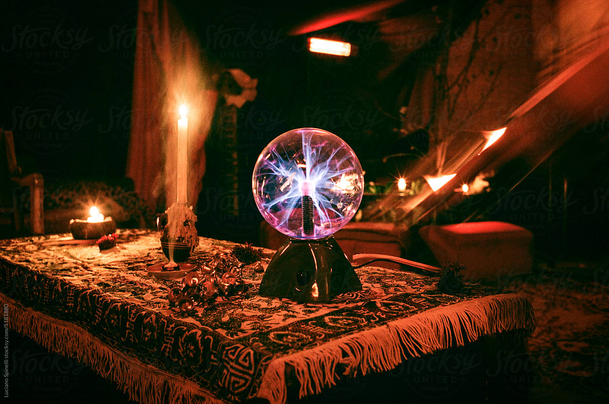 A magic ball in the fortune teller\'s room