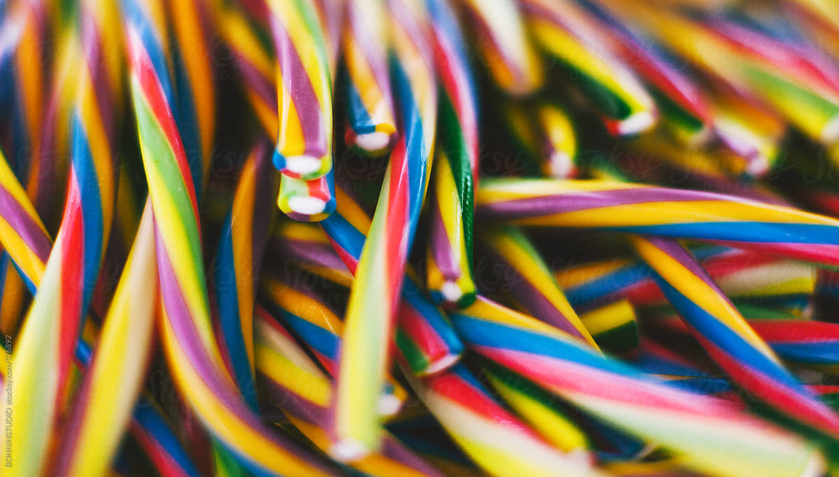 Colourful sugar candy background.