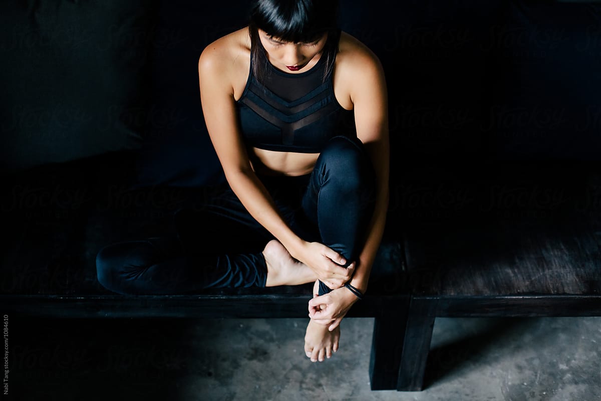 Asian Woman In Black Sportswear By Stocksy Contributor Nabi Tang