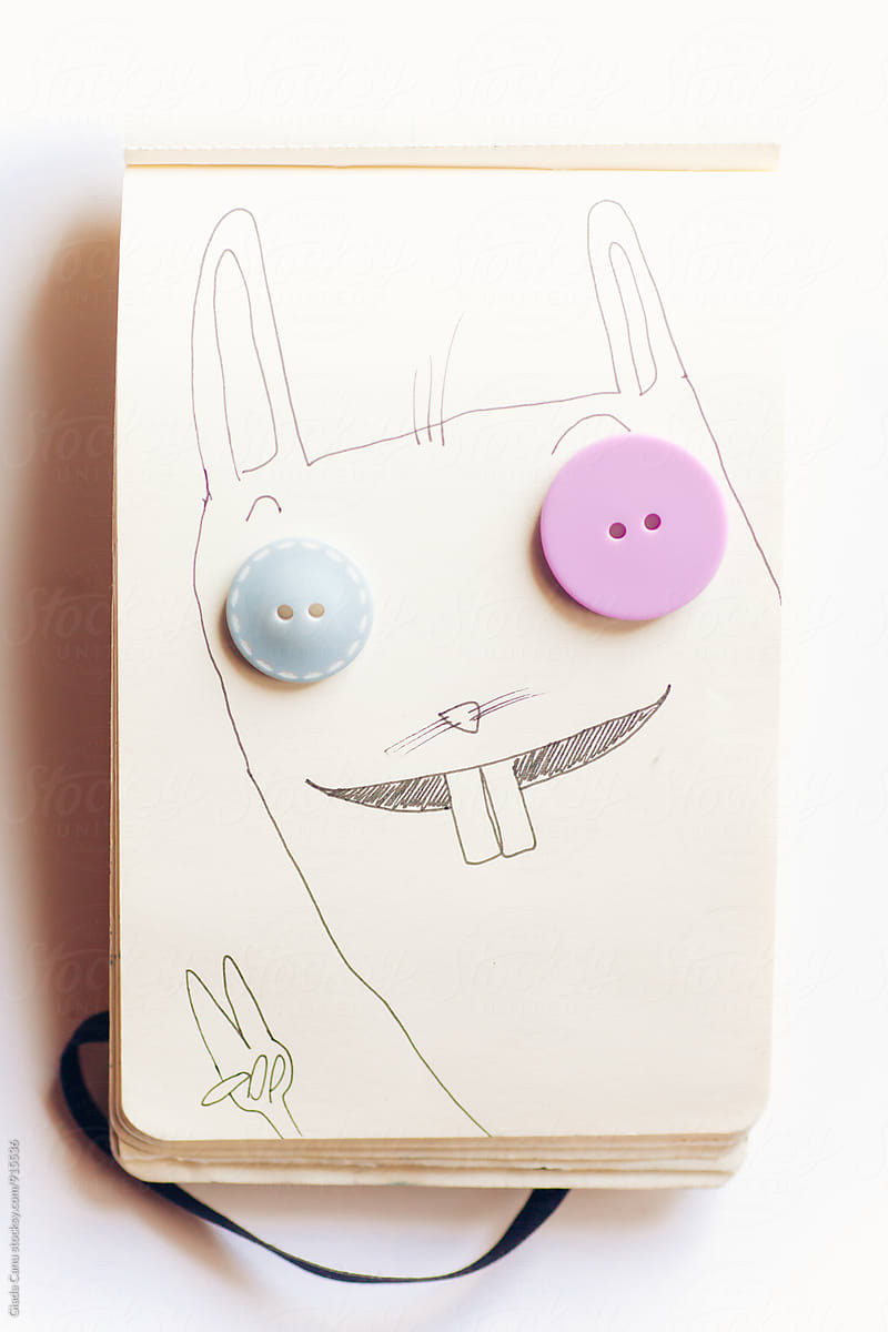 Handmade sketch interact with buttons