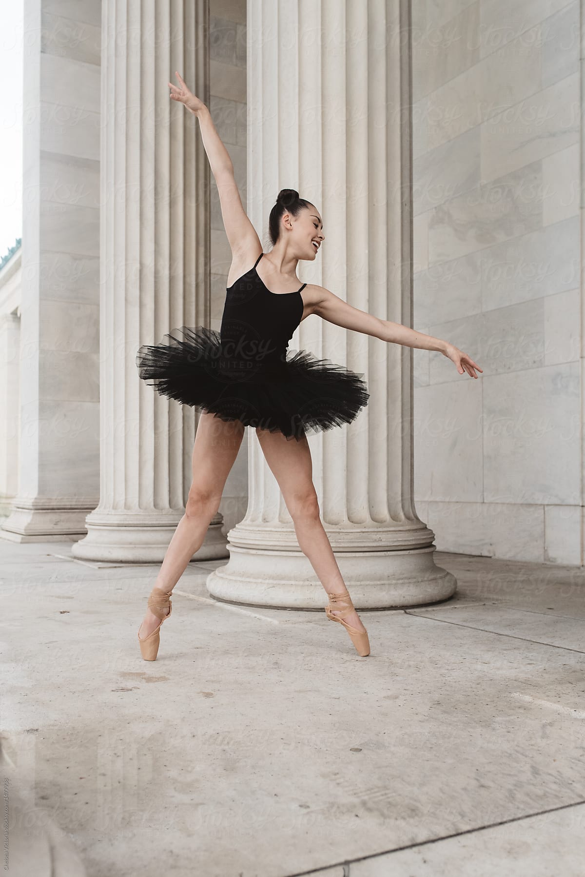 A Preteen Ballerina In Different Dance Poses by Stocksy Contributor  Chelsea Victoria - Stocksy
