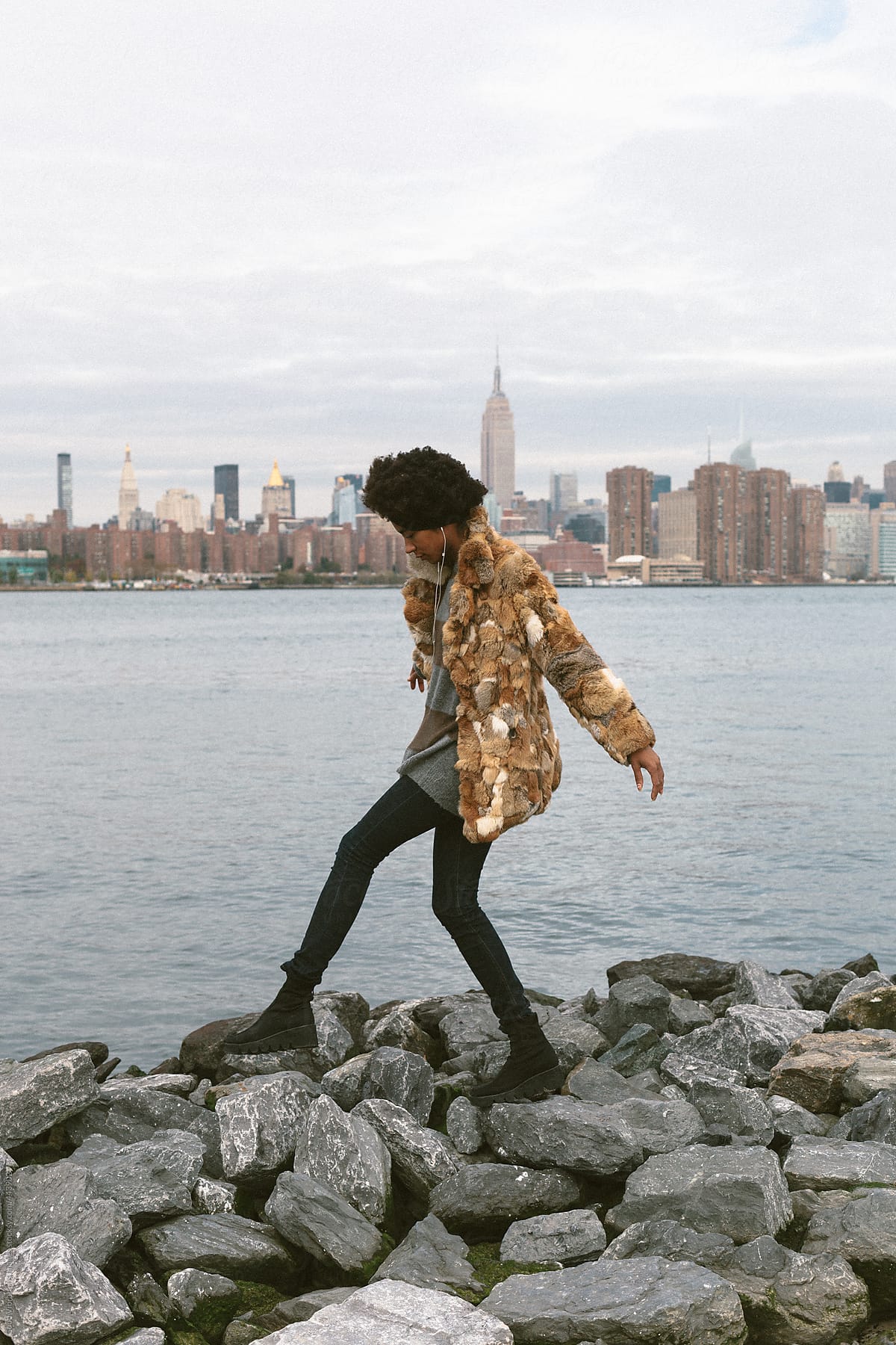 Afro Woman In New York City By Stocksy Contributor Vero Stocksy