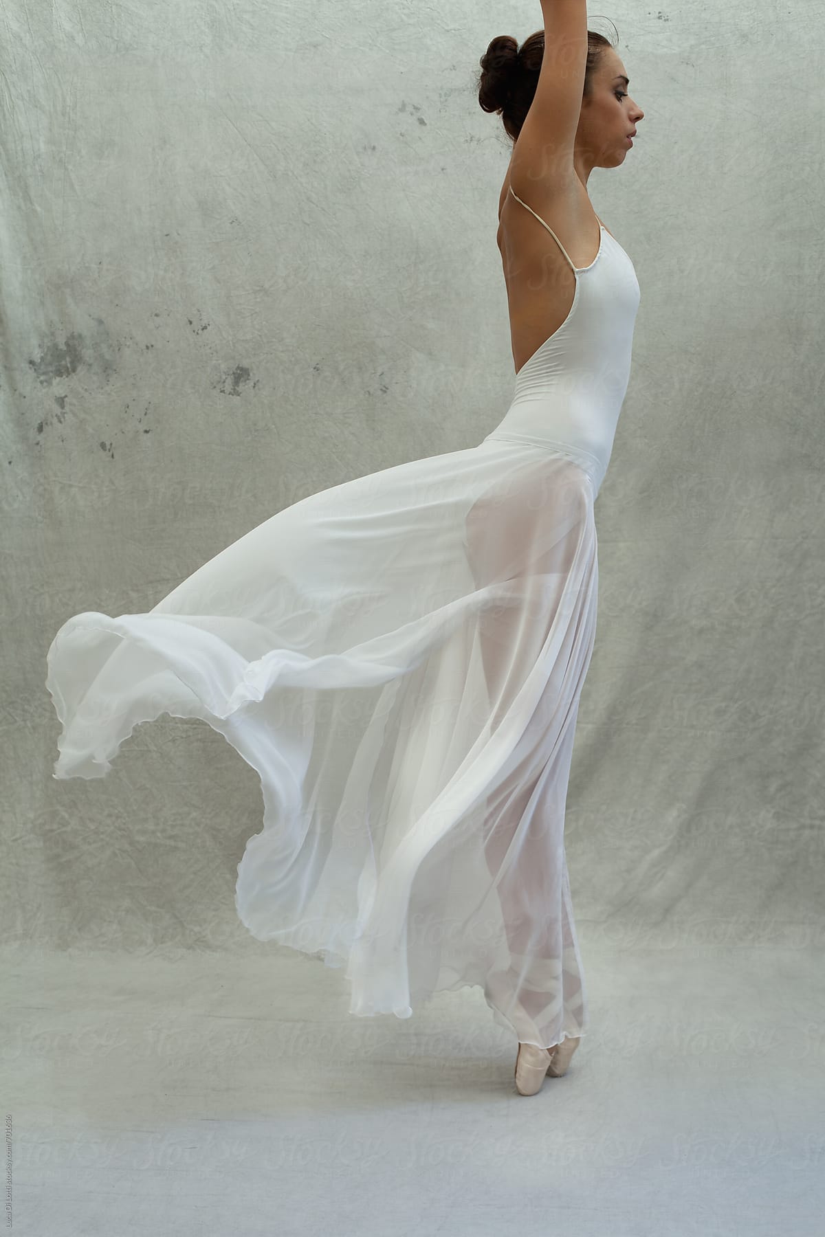 Dancer in white dress
