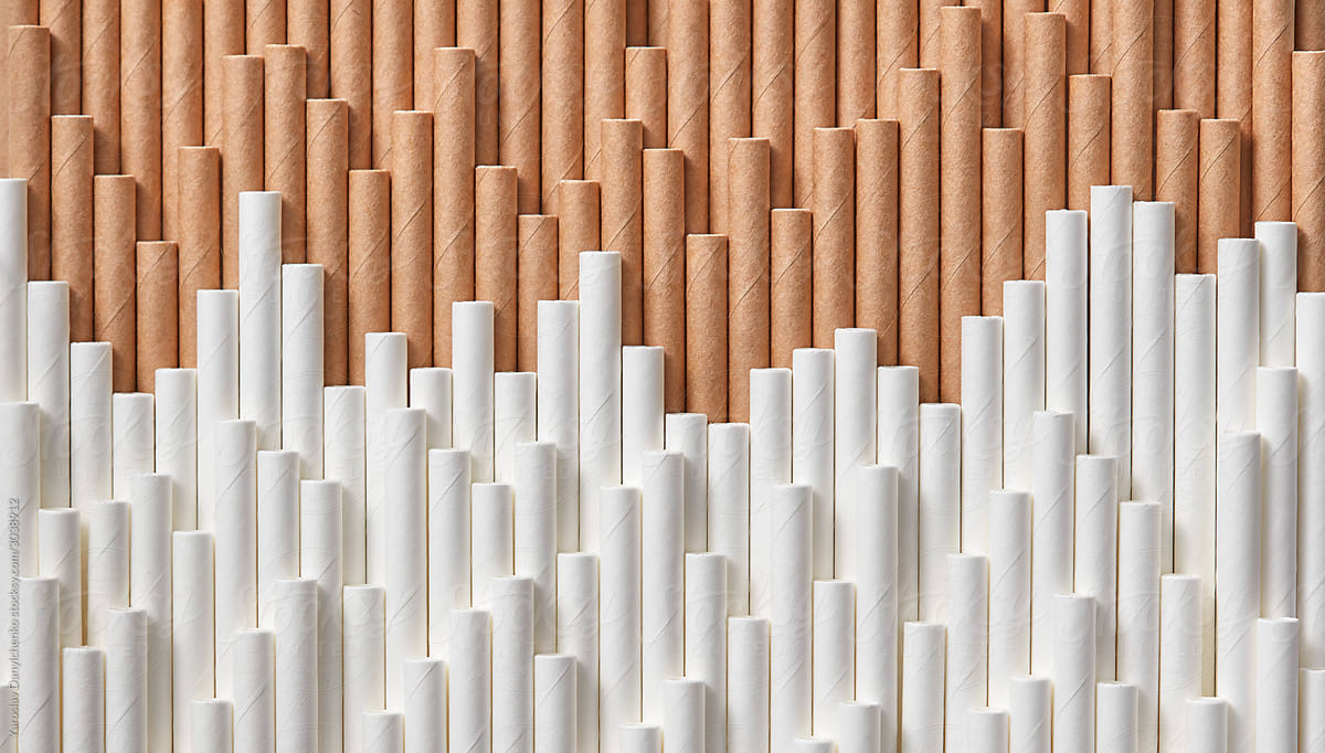 Abstract graphs from paper straws.