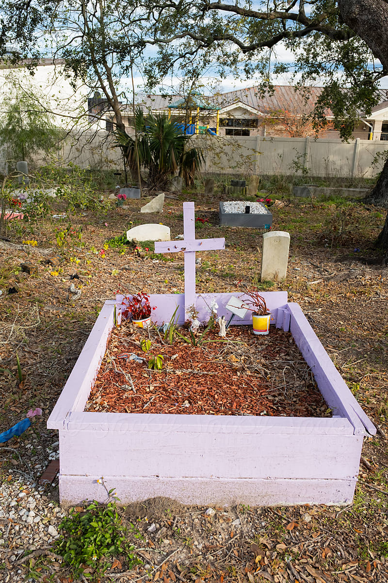 Decorated Grave in New Orleans Cemetery
