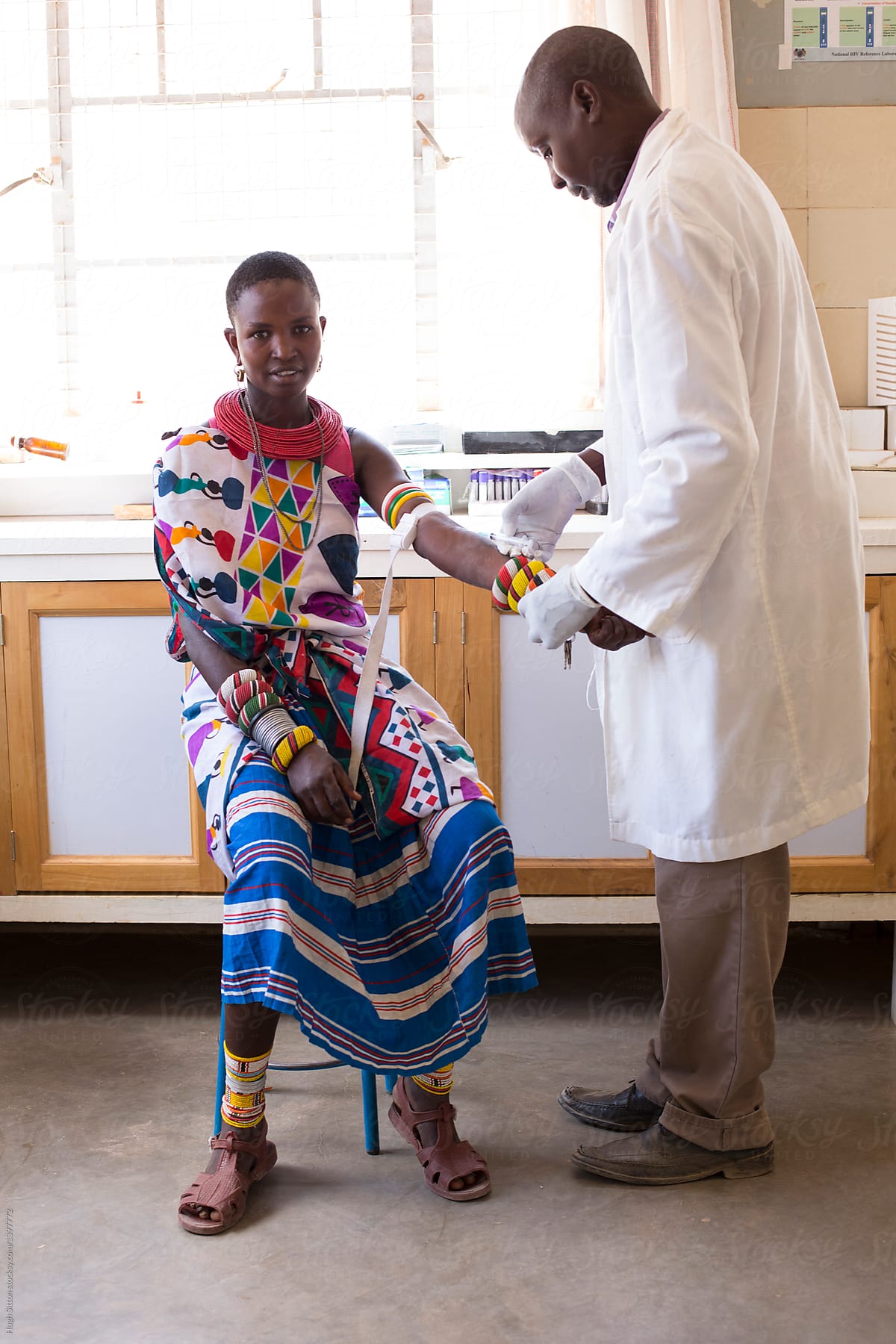 Doctor working in clinic, Kenya. Africa