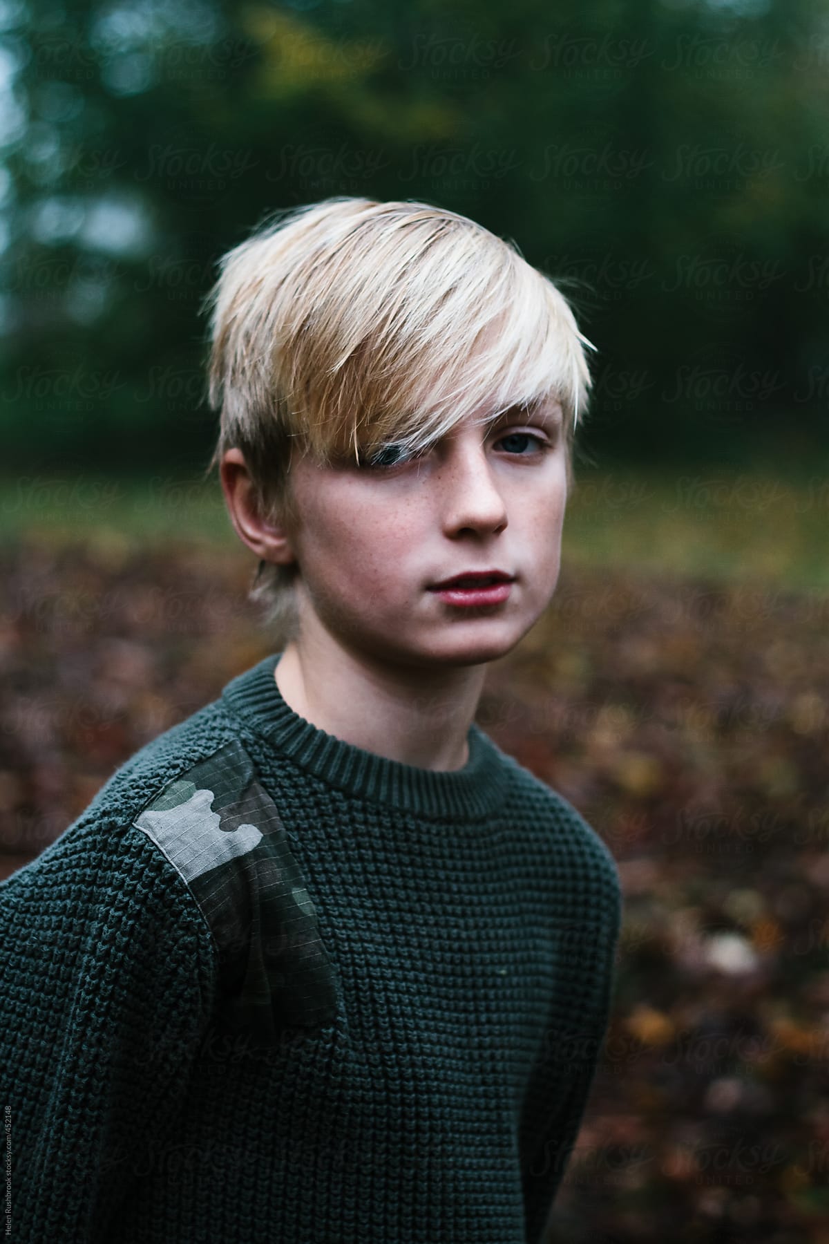 blonde teen boy