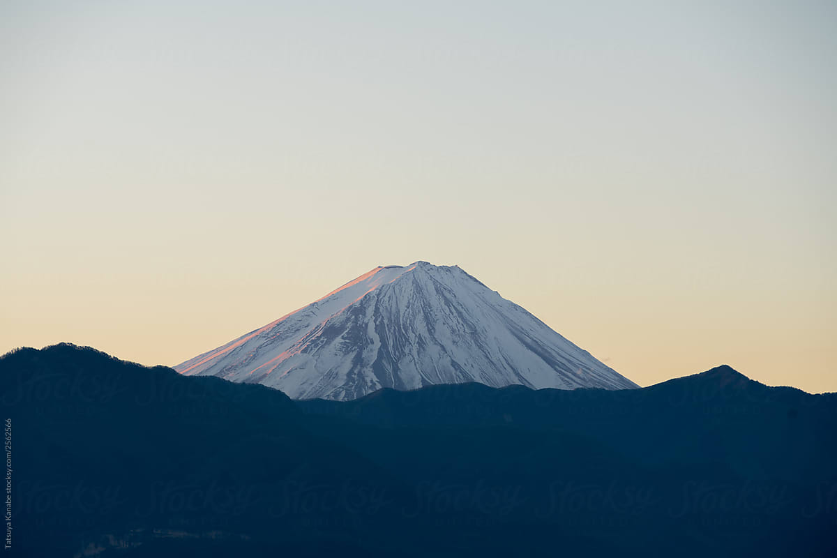 Mt. Fuji Behind the Mountain