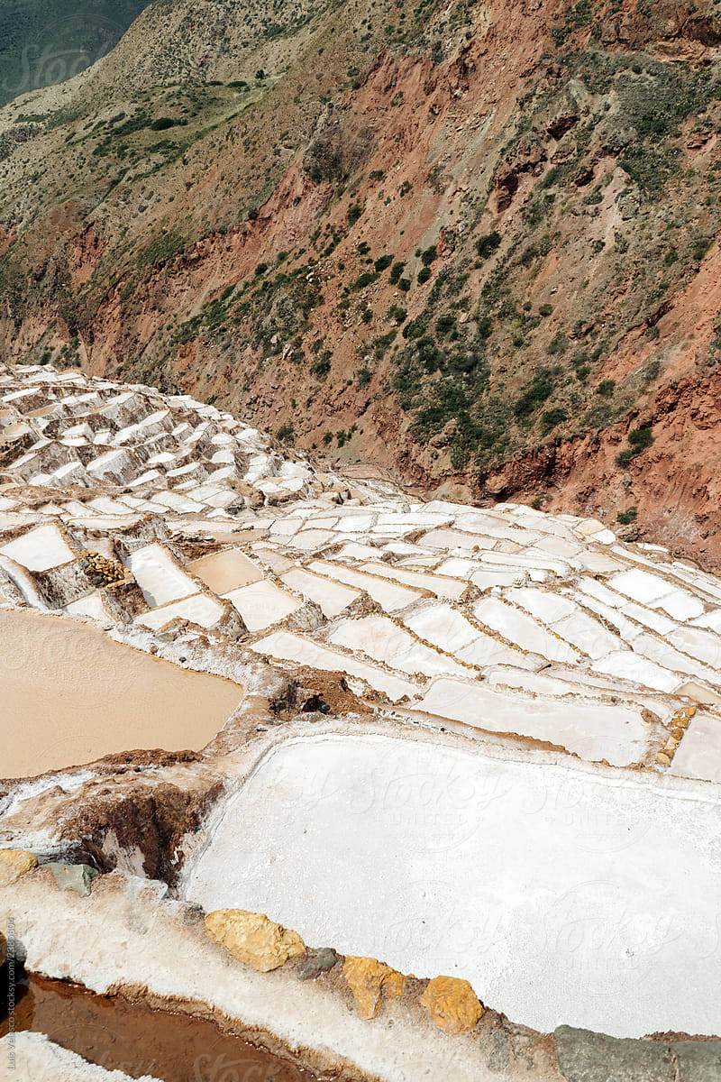 Mara\'s Salt Pond in Cuzco, Peru.