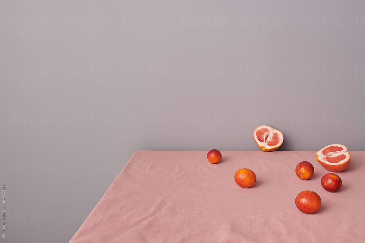 Citrus Fruits On Table