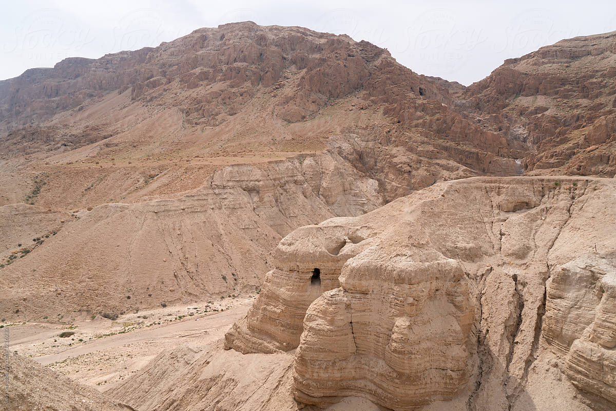 Qumran Caves in the Judean Desert in Israel
