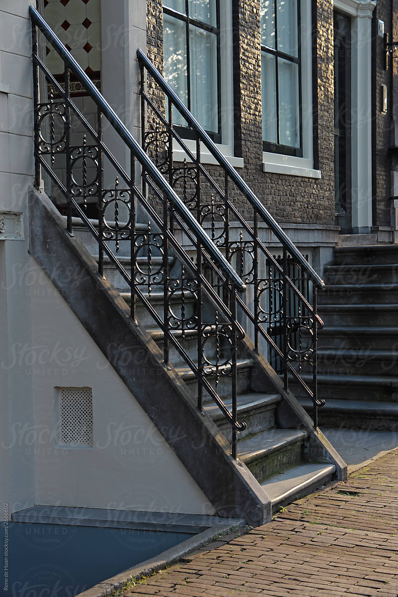 stairs of Amsterdam  canal house