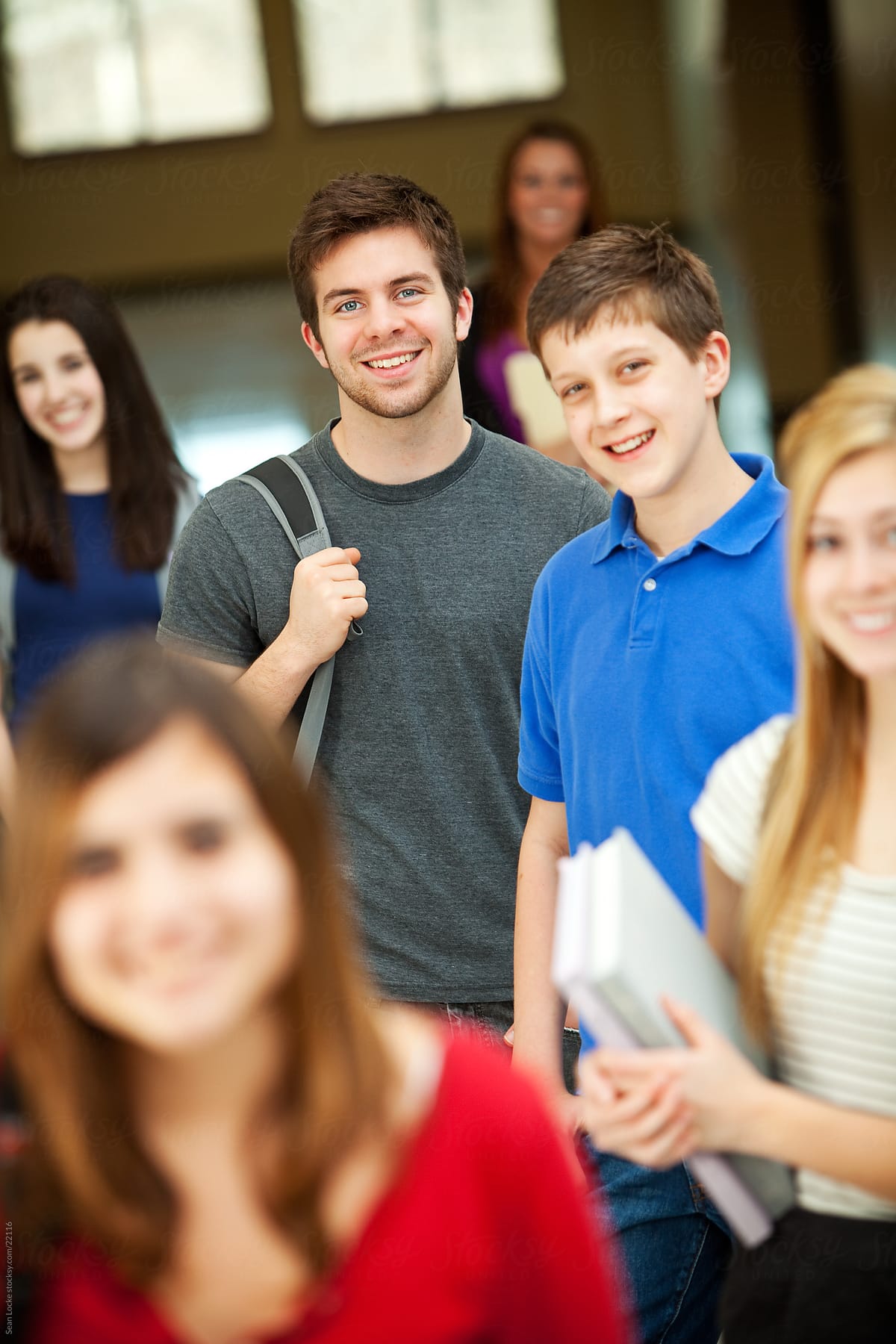 High School: Cool Guy Leads Cheerful Crowd of Students