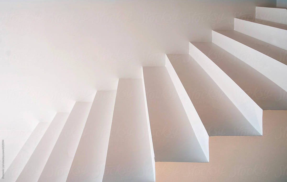 Future business Success: Abstract stairs business growth background