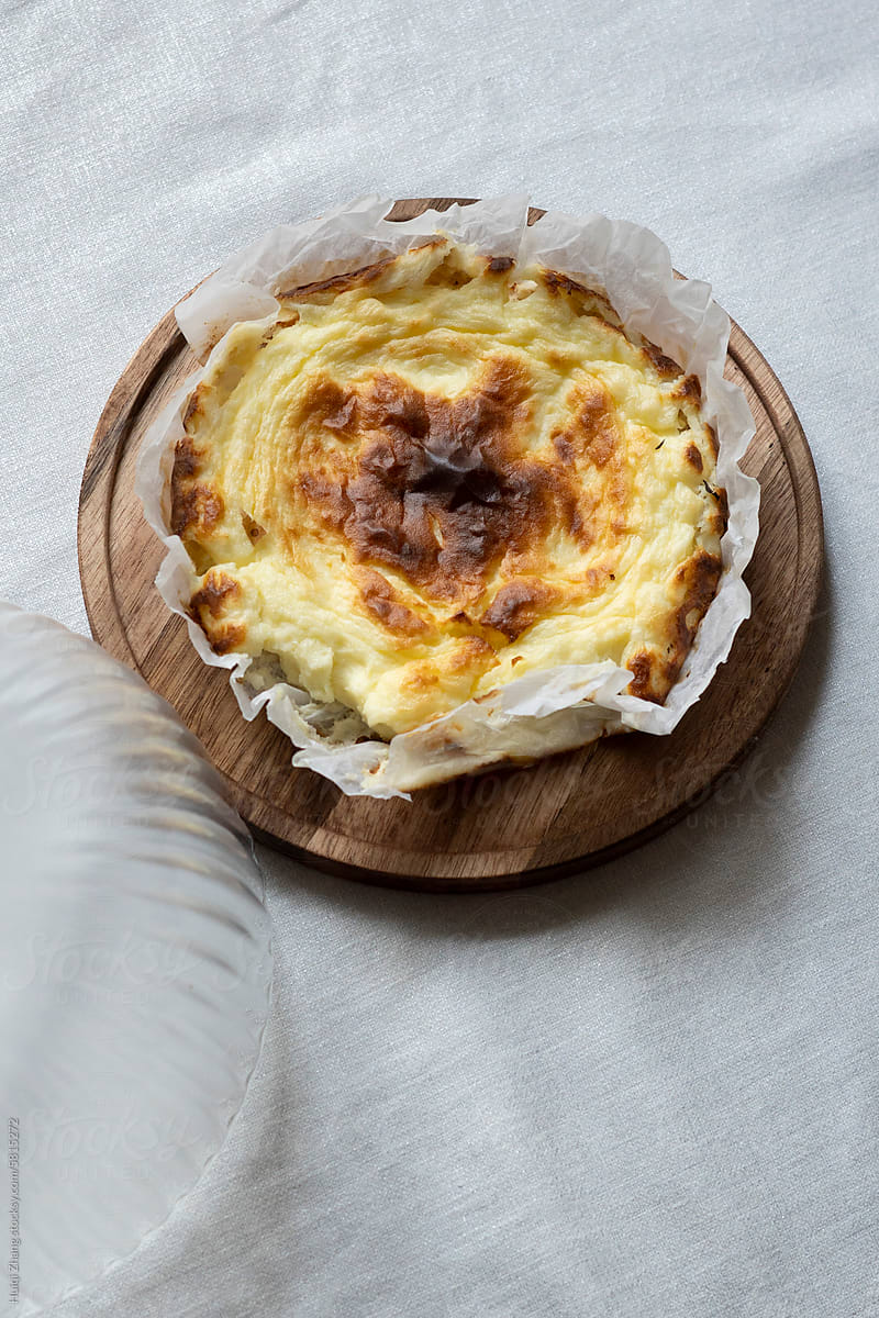 Homemade Basque Cheesecake