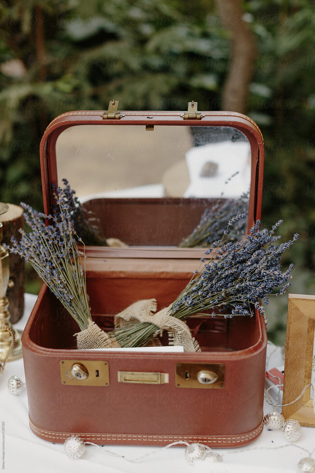 Lavender in Small Suitcase