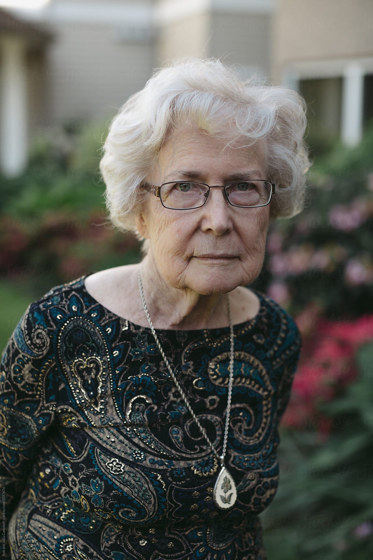 Thoughtful Portrait Of Senior Caucasian Woman Outside By Stocksy Contributor Rob And Julia 