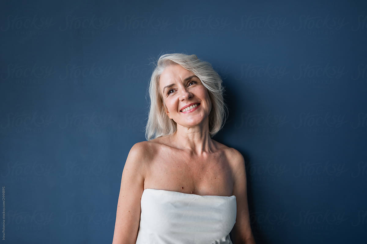 Portrait Of A Beautiful Happy Mature Woman By Stocksy Contributor Irina Polonina Stocksy 