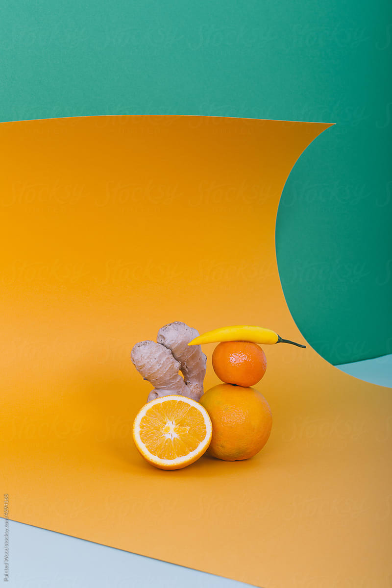 Arrangement Of Citrus Fruit Slices by Stocksy Contributor Jeff