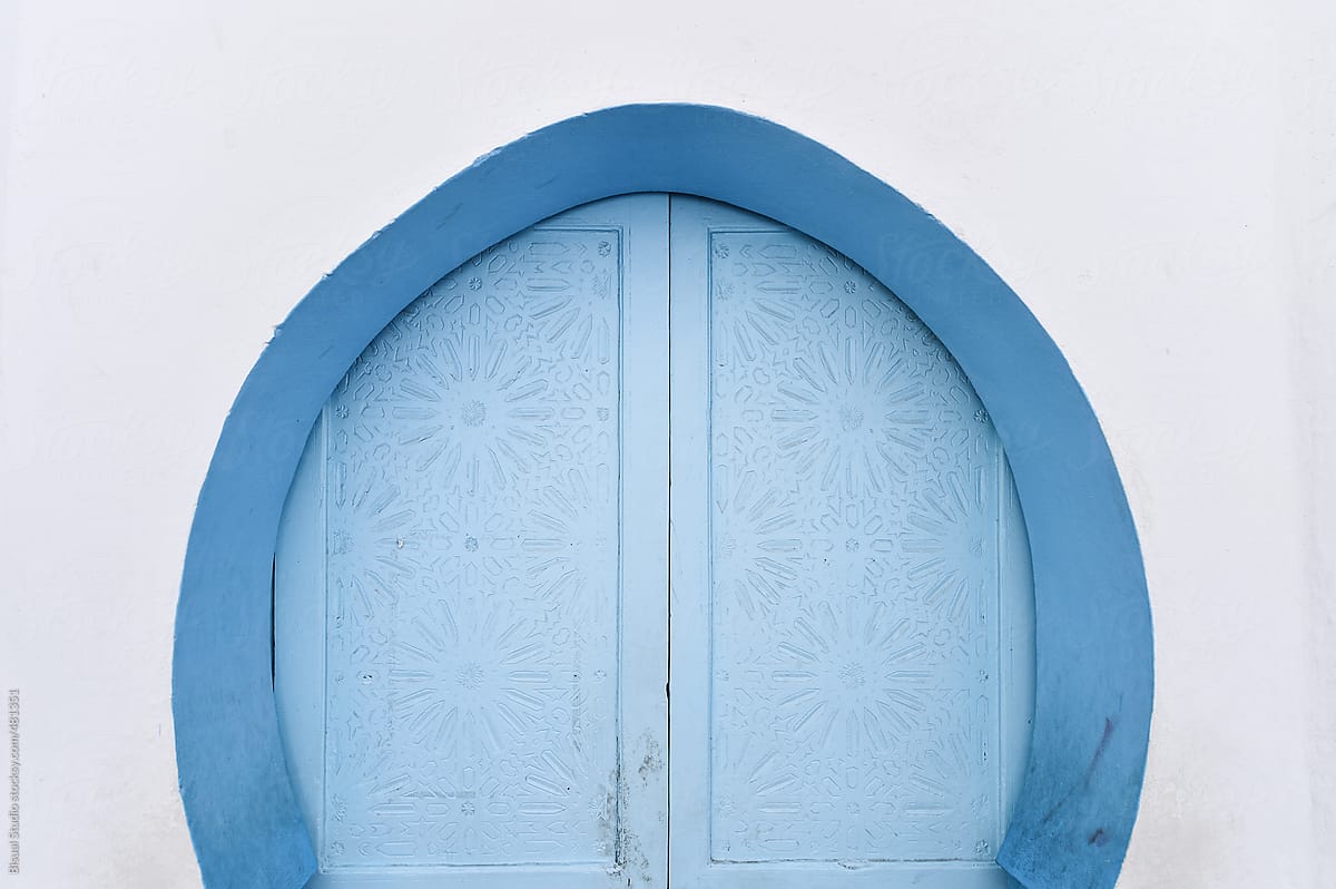 Arabian blue door