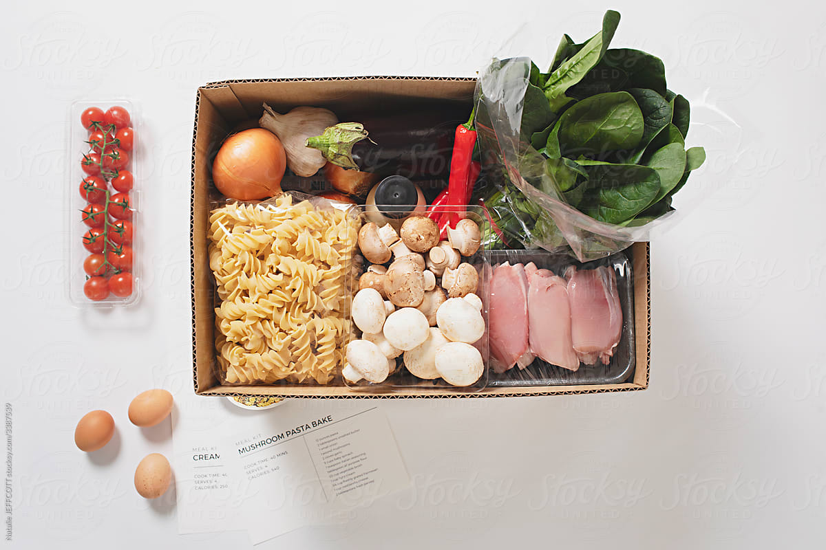 Meal kit delivery box