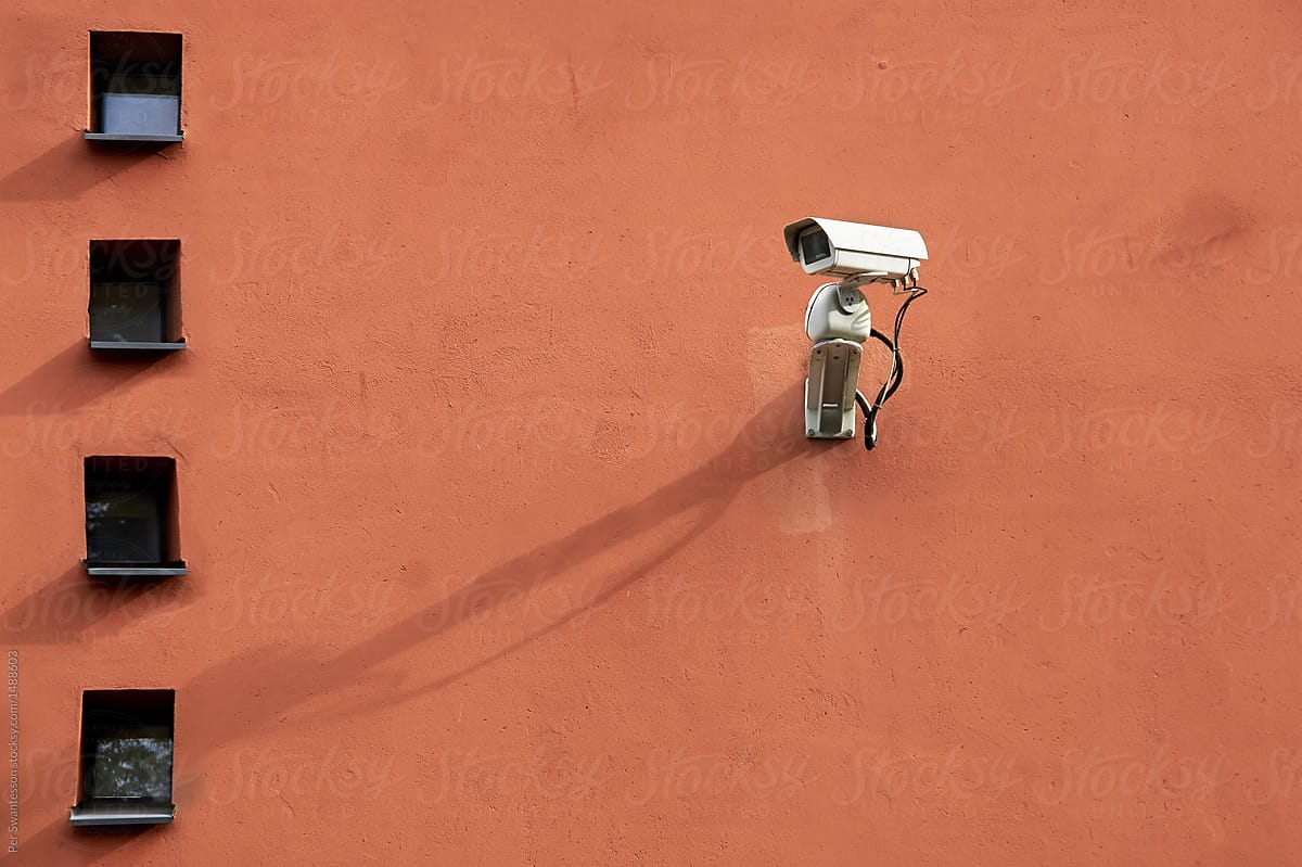 Security camera: wall security camera