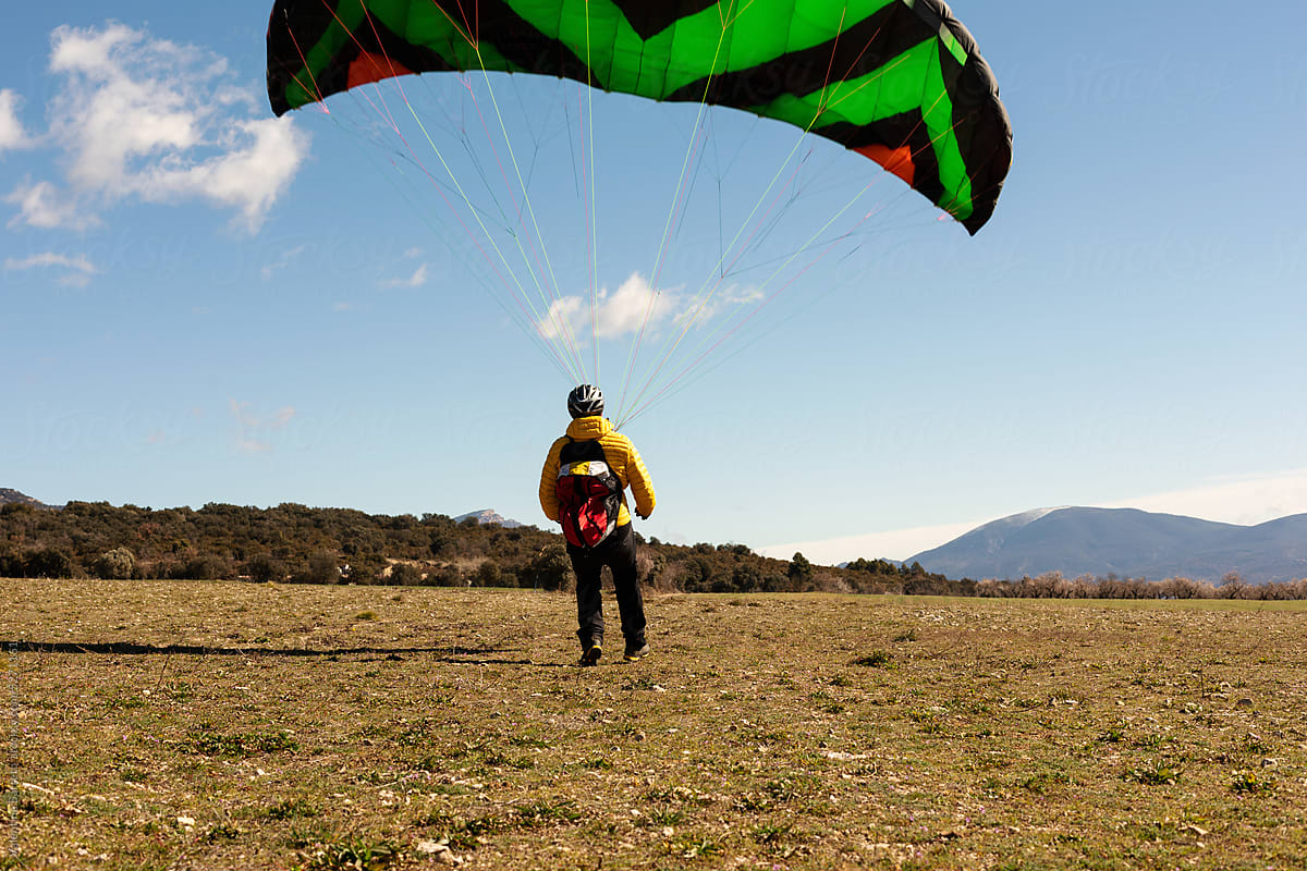 paragliding ground handling practice