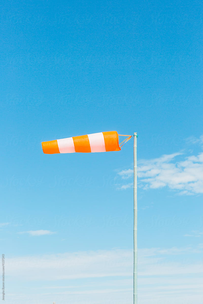 Wind direction flag.