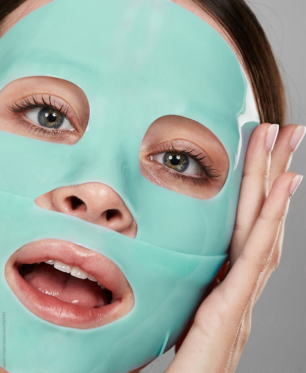Hydrating Gel Facial Mask By Stocksy Contributor Ohlamour Studio