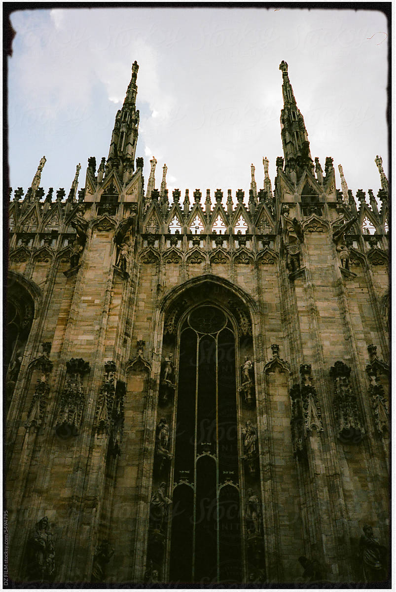 Facade of Milan Cathedral, Italy