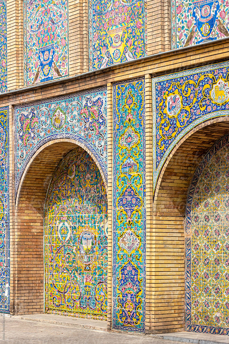 Golestan Palace Tilework Detail