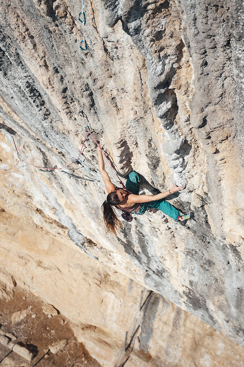 Woman Rock Climbing By Stocksy Contributor Manu Prats Stocksy 2272