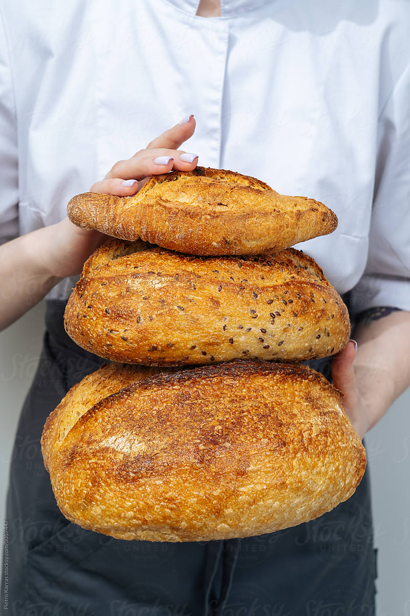 Fresh bread in bakery