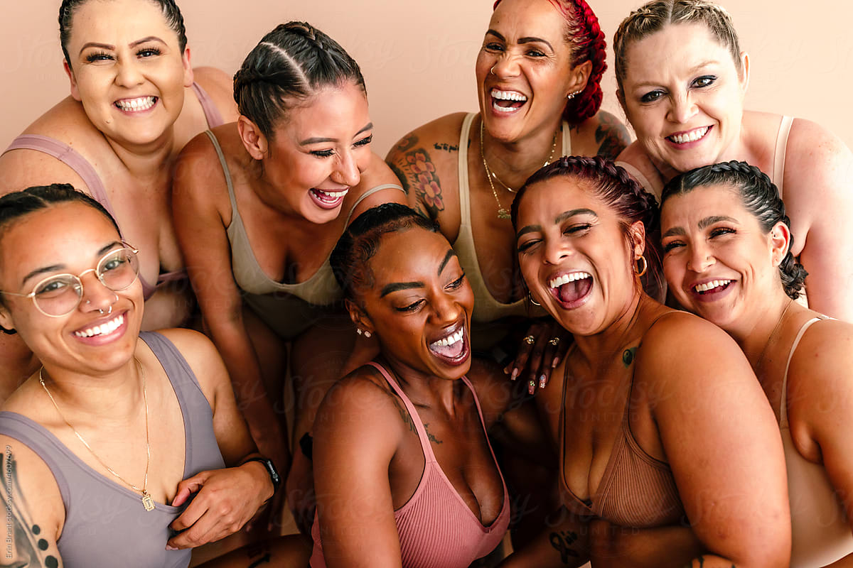 Women Together In Underwear Celebrate Their Bodies by Stocksy Contributor  Erin Brant - Stocksy