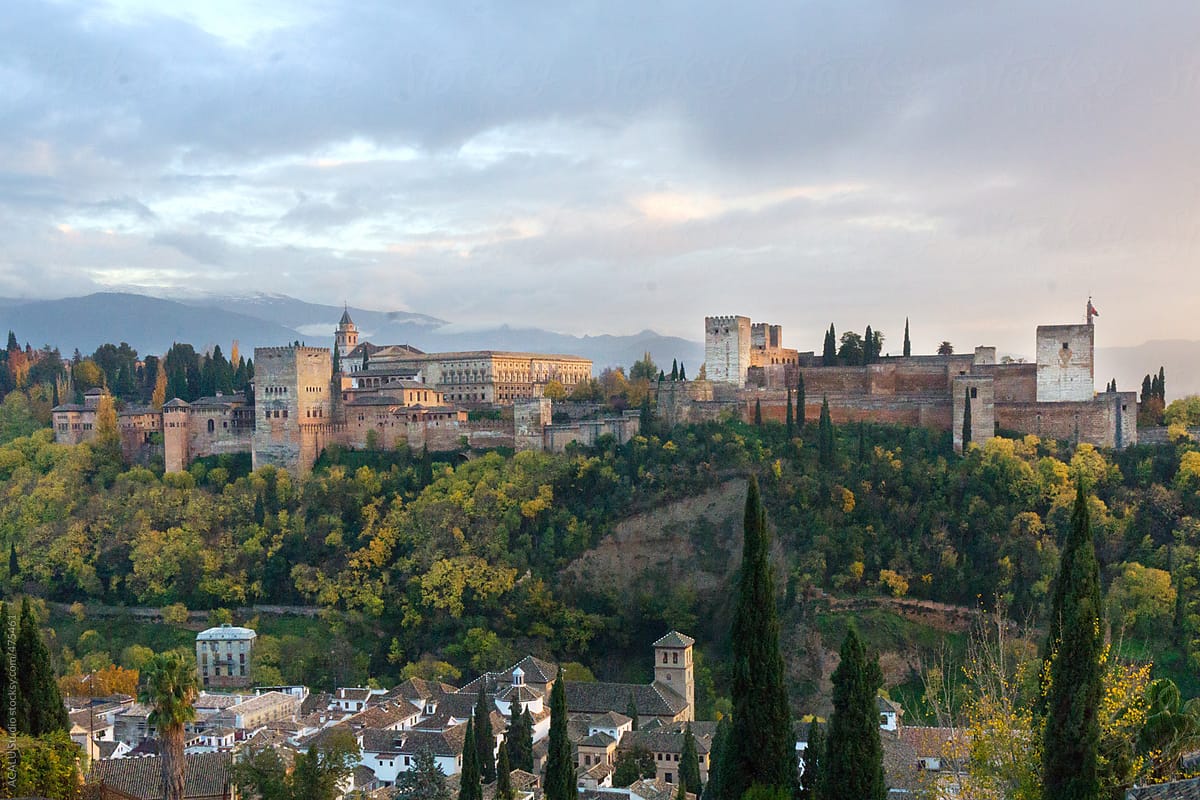 Alhambra of Granada from the viewpoint of Saint Nicholas