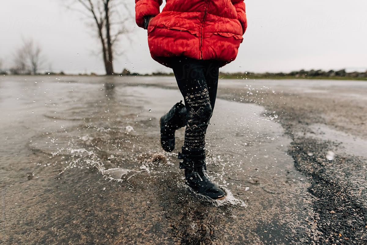 Gloomy day for puddle jumping.