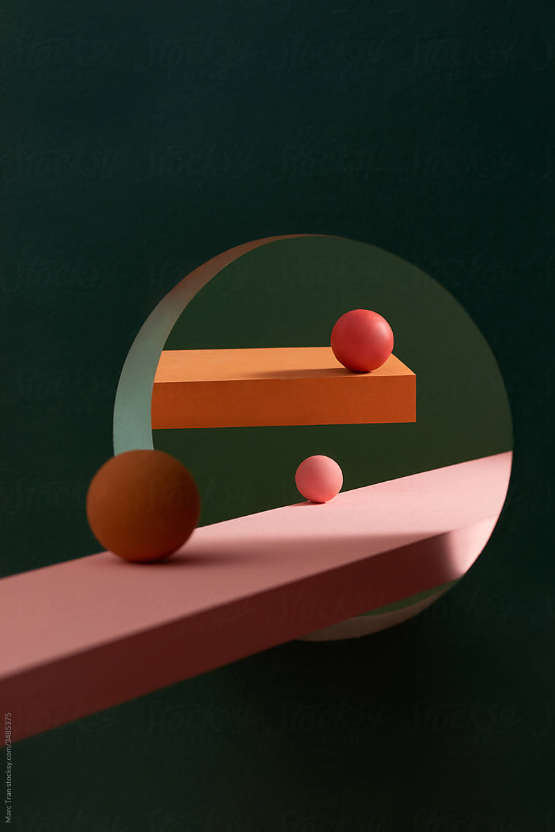 Geometric abstract colorful Figures