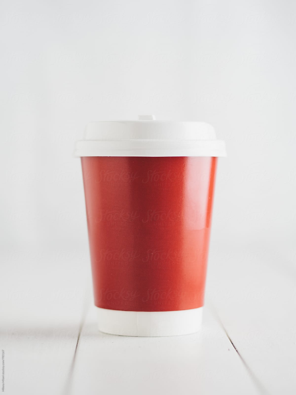 Red paper cup