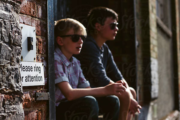 Teenage Boy In Aviator Sunglasses by Stocksy Contributor Helen