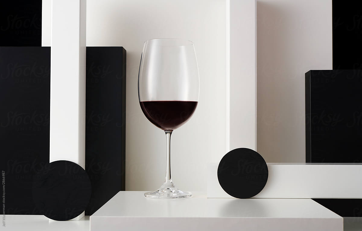 Still Life - Two Glasses Of Rose Wine by Stocksy Contributor Jeff  Wasserman - Stocksy