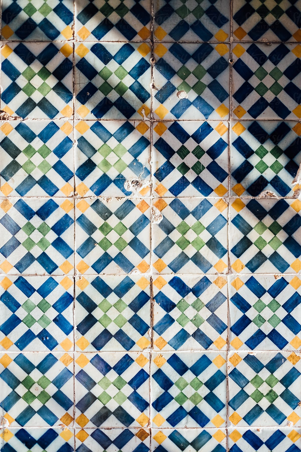 Colourful and Decorative Tiles on the Wall