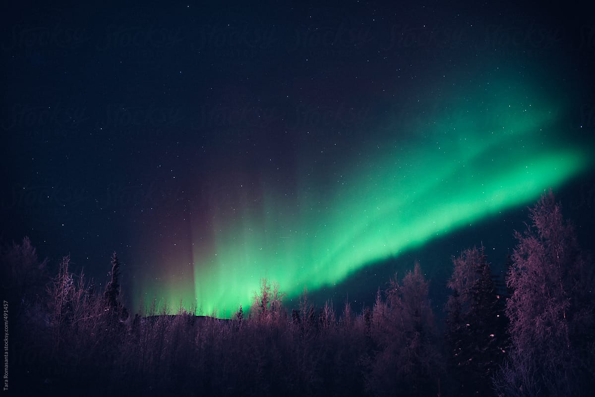 the Northern Lights at Chena Hot Springs, Fairbanks, Alaska