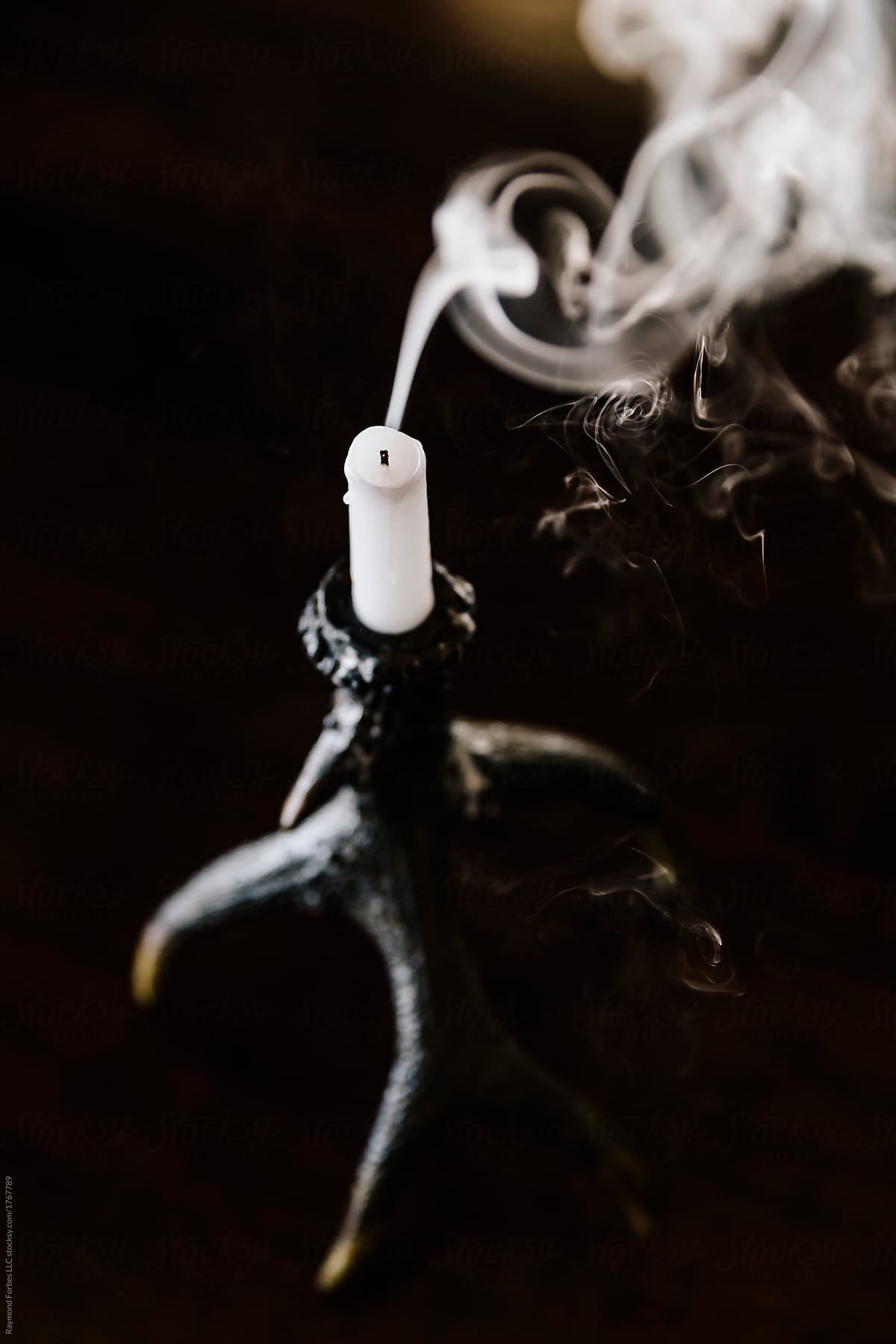 Smoke from Candle rises