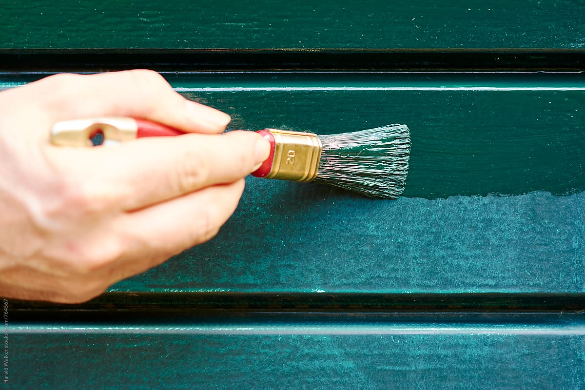 Painting a kitchen door
