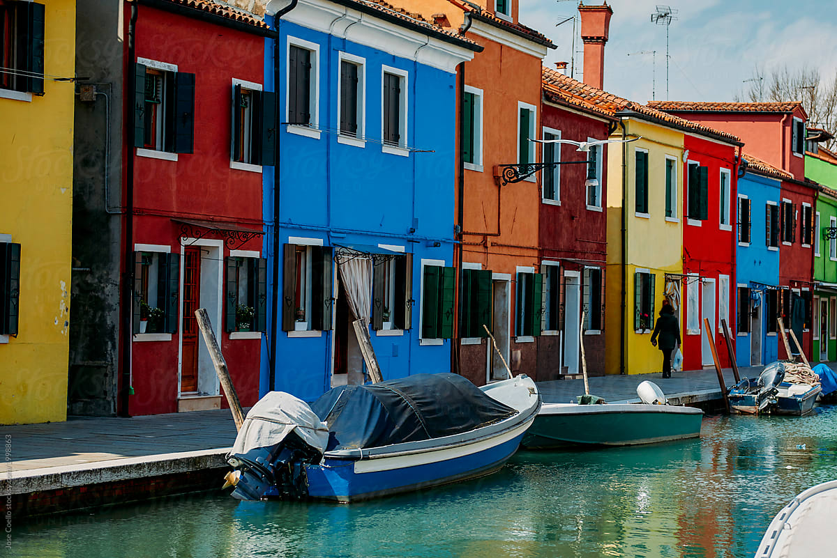 Color of Burano, Italy.