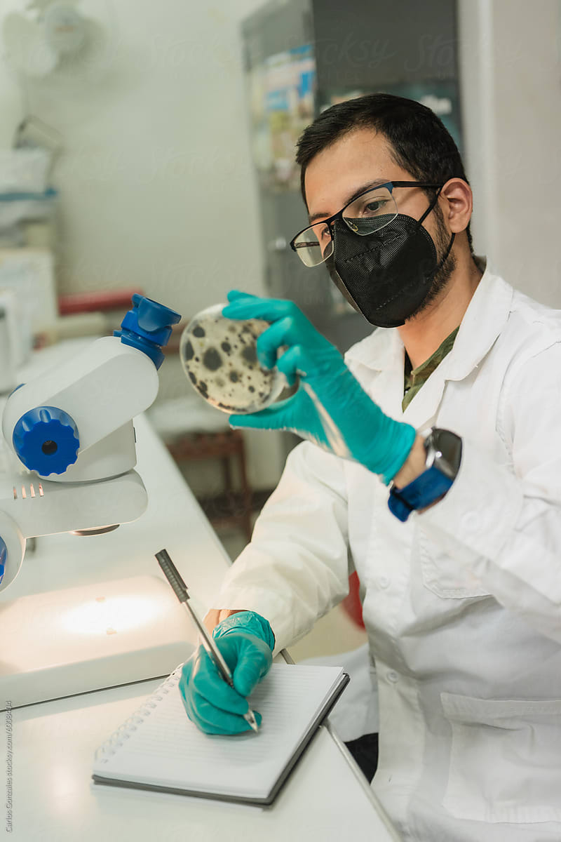 Biologist working at a Laboratory
