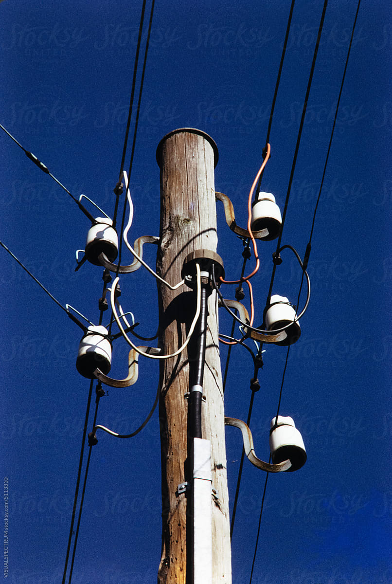 Old-Fashioned Power Pole