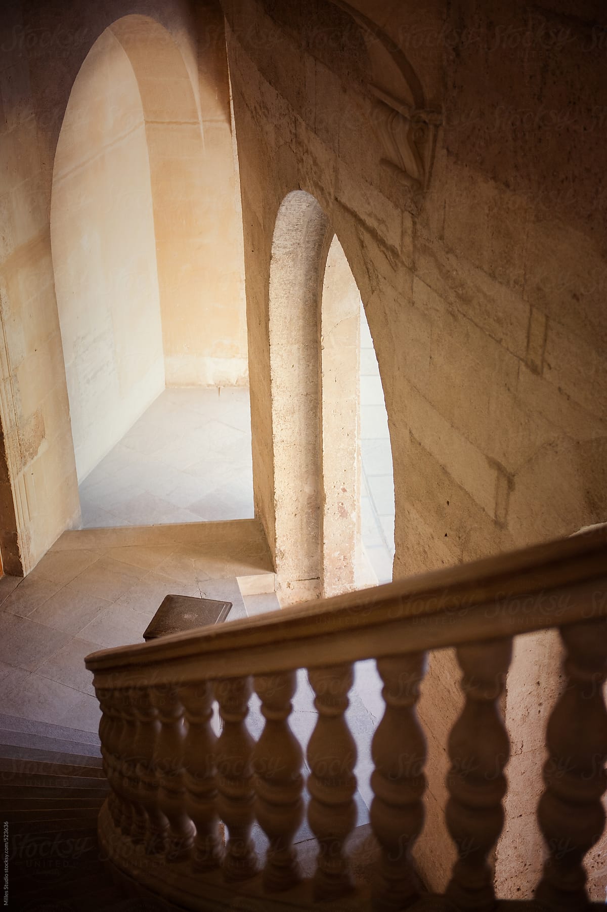 Charles V palace stairs