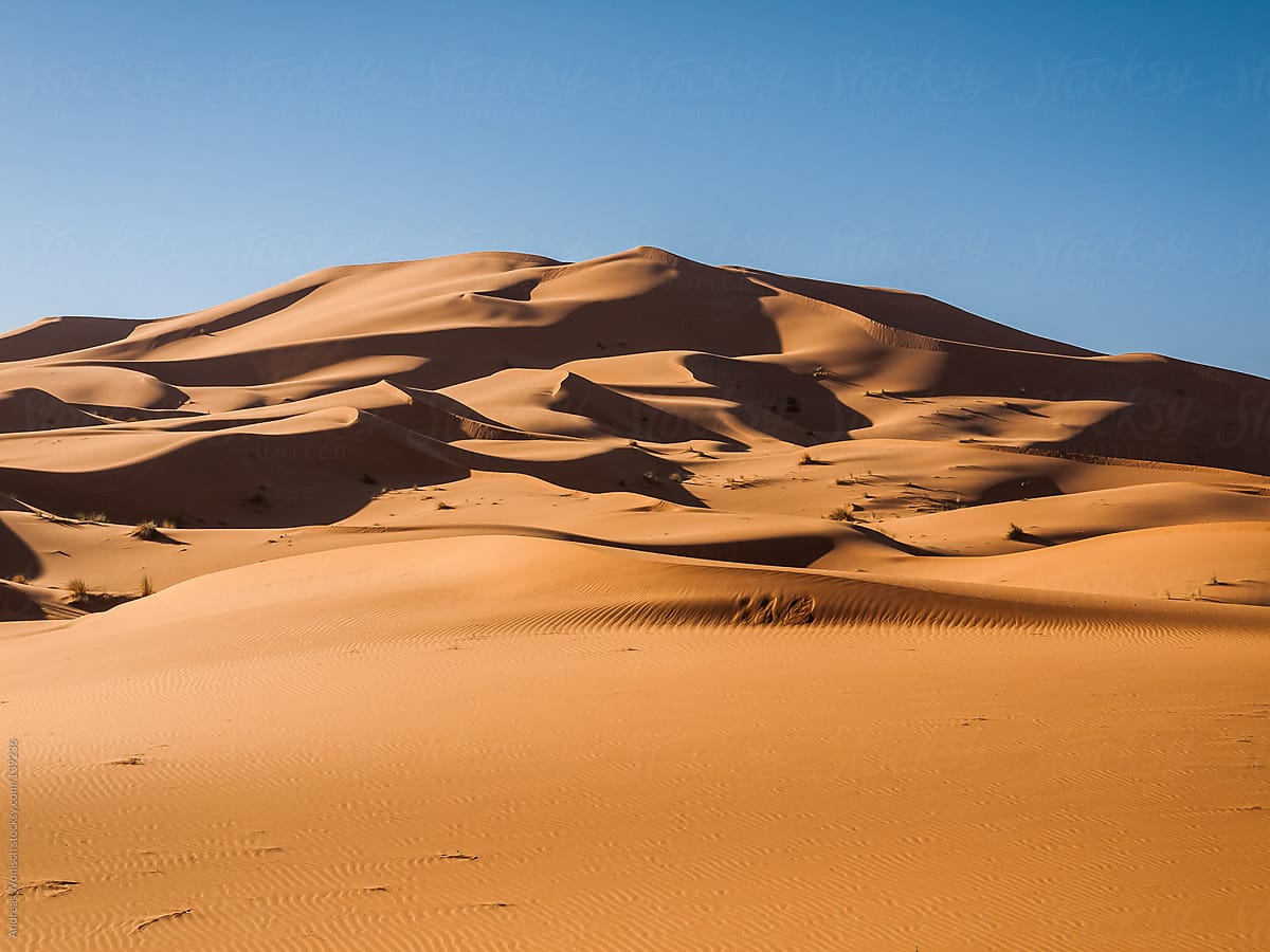 Desert Sand Dunes near Morocco\'s Merzouga