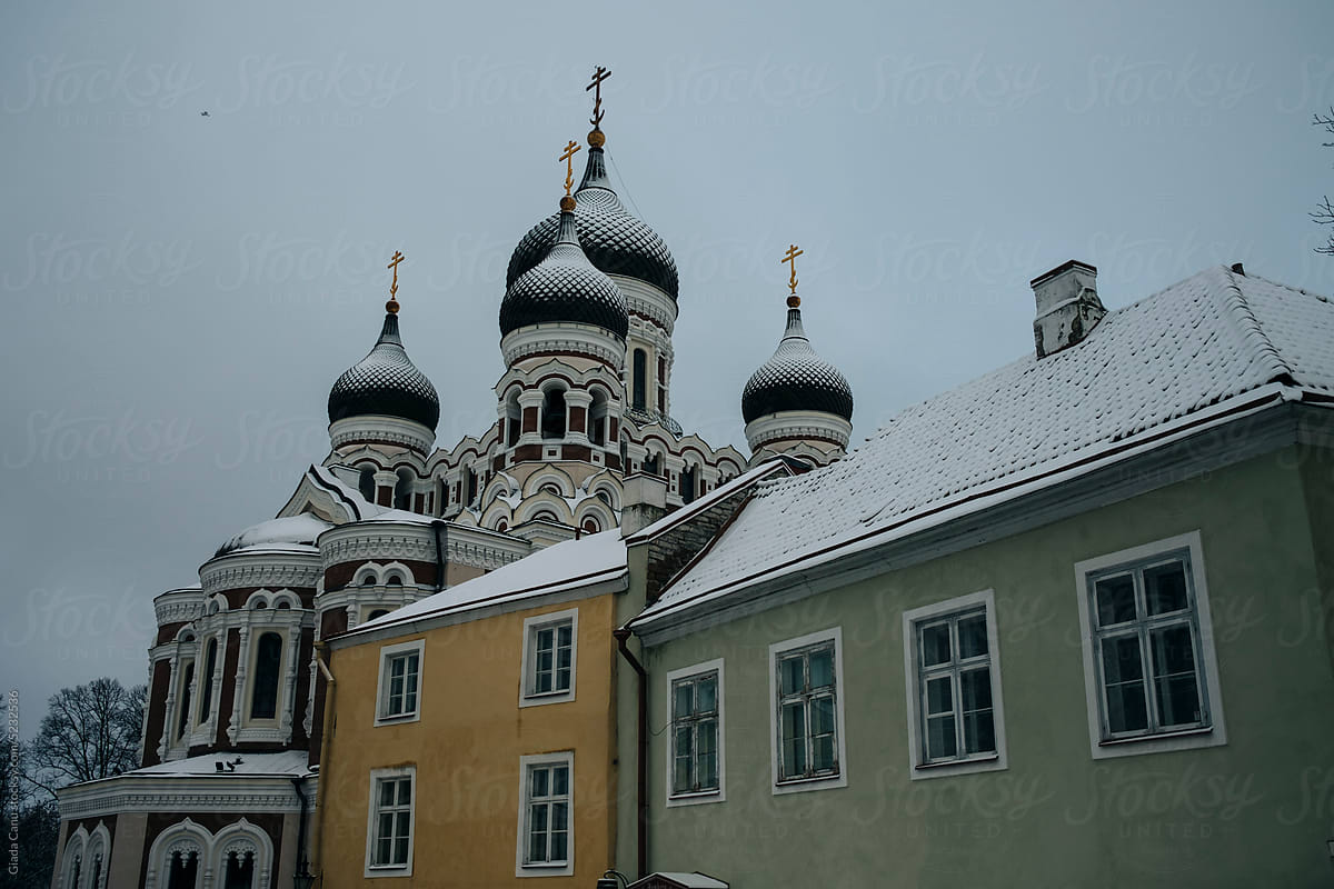 Orthodox church in the city of Tallinn, Estonia